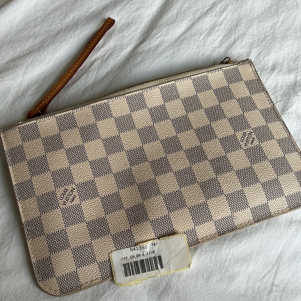 Louis Vuitton Damier Azur Neverfull MM GM Pochette
